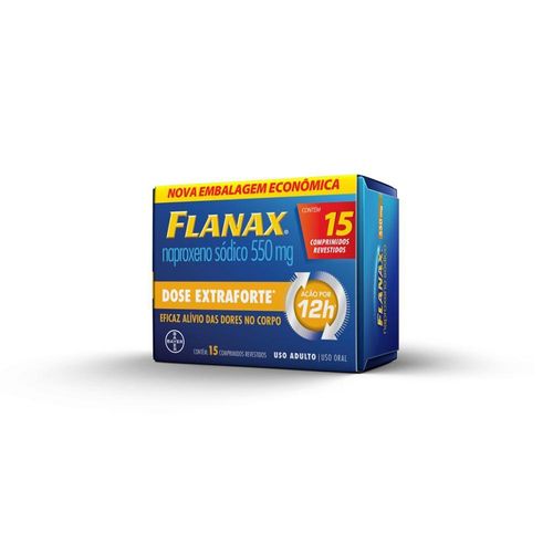 Flanax 550mg Caixa 15 Comprimidos Revestidos