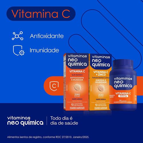 Vitamina C 500mg Neo Química 30 Comprimidos