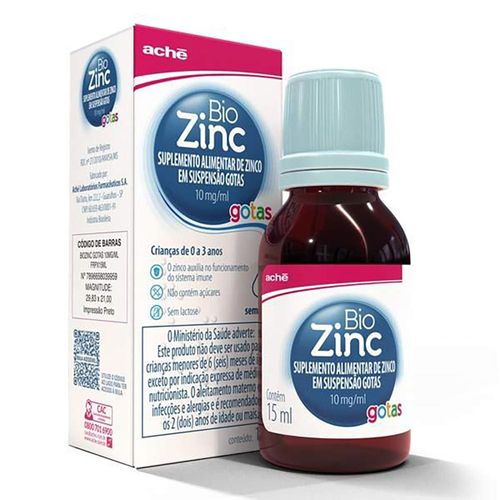Biozinc Kids 10mg/ml Solução Oral Frasco 15ml