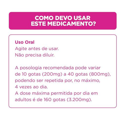 Buscofem Tutti-Frutti 200mg Solução Oral Gotas 20ml