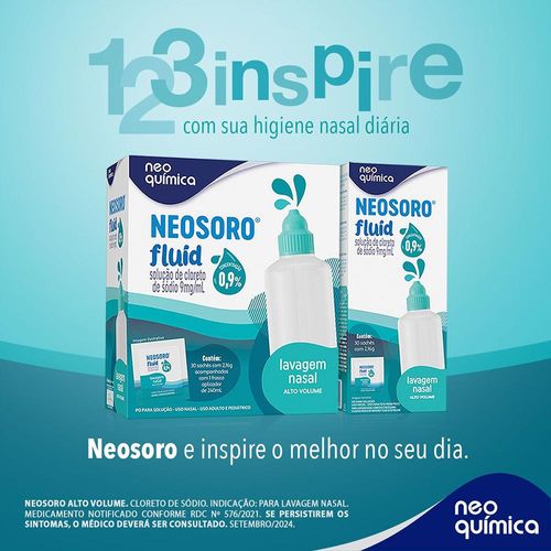 Neosoro Fluid Solução Nasal 30 Saches + Frasco 240ml