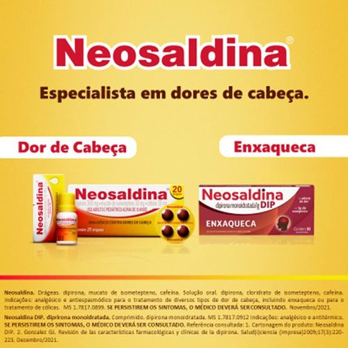 Neosaldina Dip 1g Blíster 4 Comprimidos
