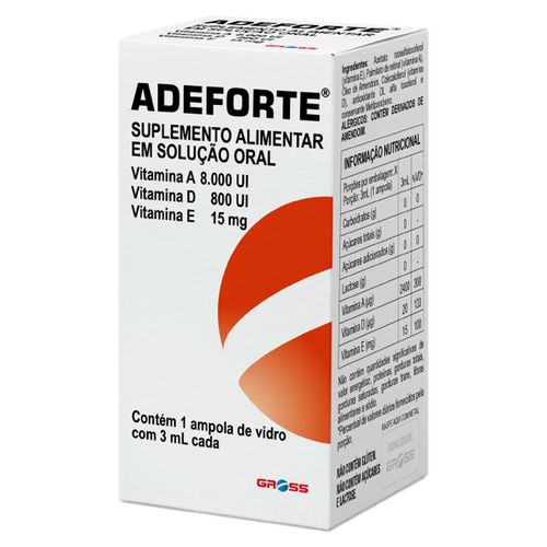 Adeforte Solução Oral 1 Ampola 3ml