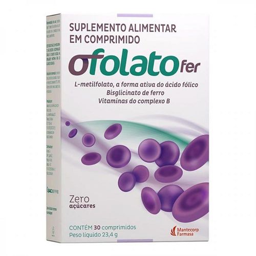 Ofolato Fer Caixa 30 Comprimidos