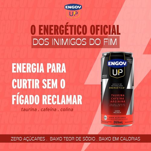 Energético Engov Up Melancia Lata 269ml