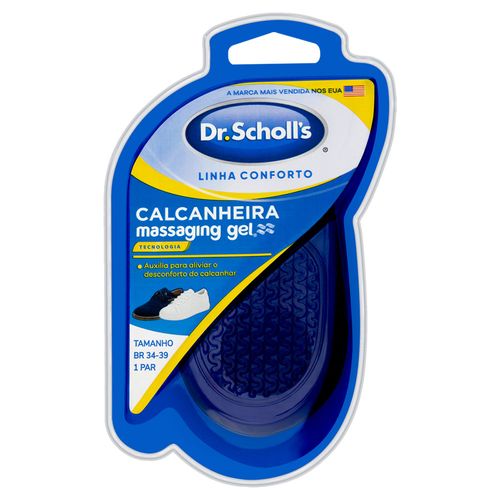 Calcanheira Dr Sholl's Massaging Gel Feminino Tamanho 34 a 39