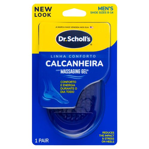 Calcanheira Dr Sholl's Massaging Gel Masculino Tamanho 40 a 45