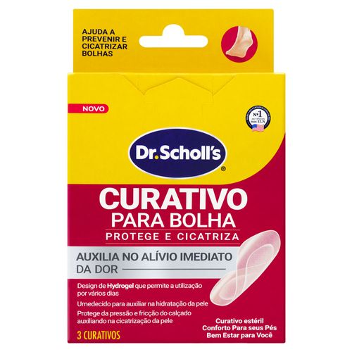 Curativo Dr Sholl's para Bolhas 3 Unidades