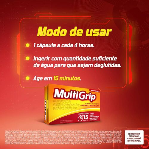 Multigrip Caixa 20 Cápsulas