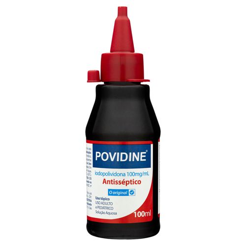 Povidine Antisséptico Para Curativos Frasco 100ml