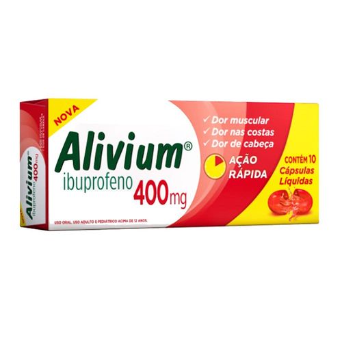 Alivium 400mg Caixa 10 Cápsulas Gelatinosas