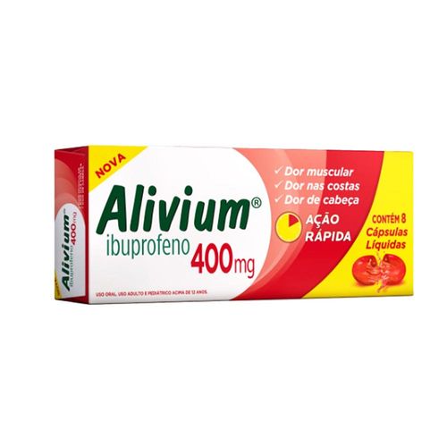Alivium 400mg Caixa 8 Cápsulas Gelatinosas