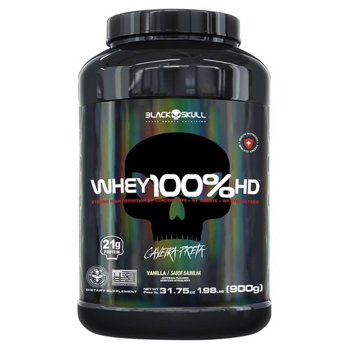 Whey Protein 100% HD Black Skull Baunilha 900g