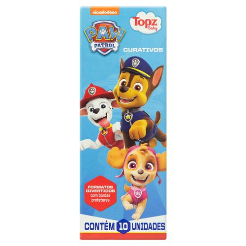 Curativo Topz Patrulha Canina 10 Unidades