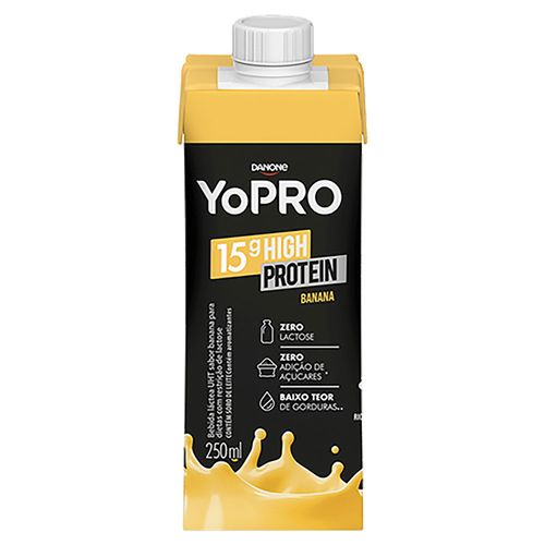 YoPRO Bebida Láctea Protein Sabor Banana Frasco 250ml