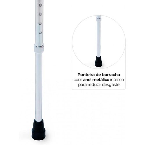 Bengala D8 tipo T de Alumínio Dellamed