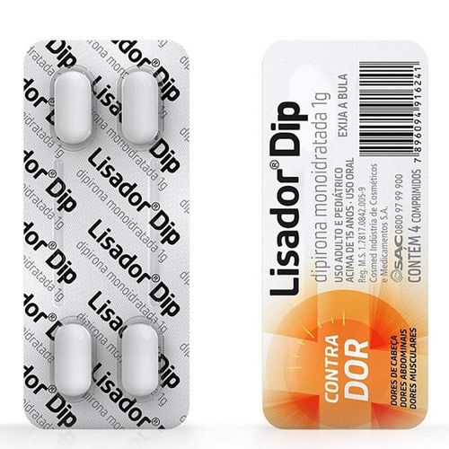 Lisador Dip 1g Blíster 4 Comprimidos
