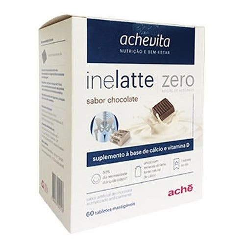 Inelatte Zero Chocolate 60 Comprimidos Mastigáveis