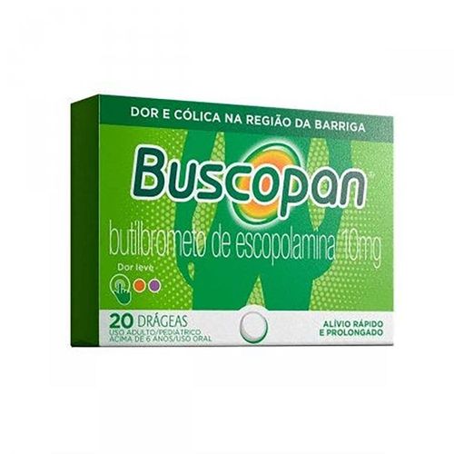 Buscopan 10mg Caixa 20 Drágeas