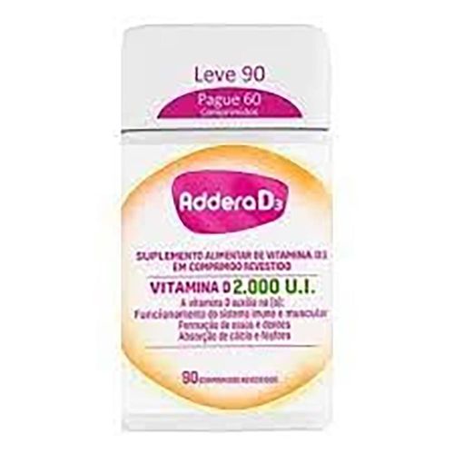 Addera D3 2000UI 90 Comprimidos Revestidos