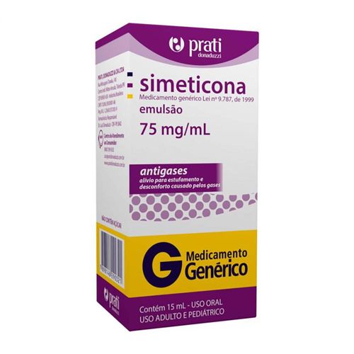 Simeticona 75mg/ml Prati Gotas Frasco 15ml