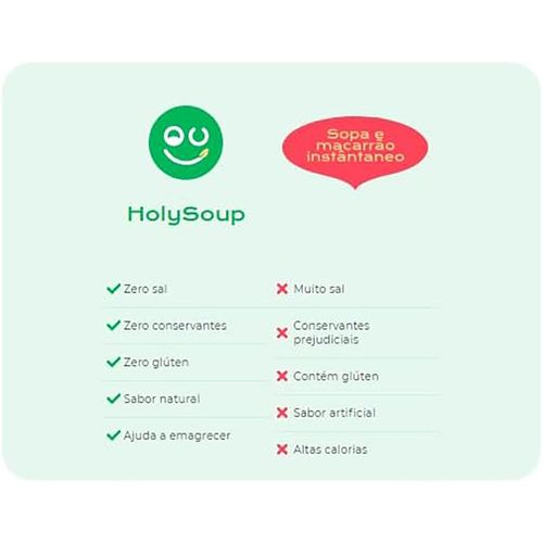 Sopa Low Carb Holysoup 160g