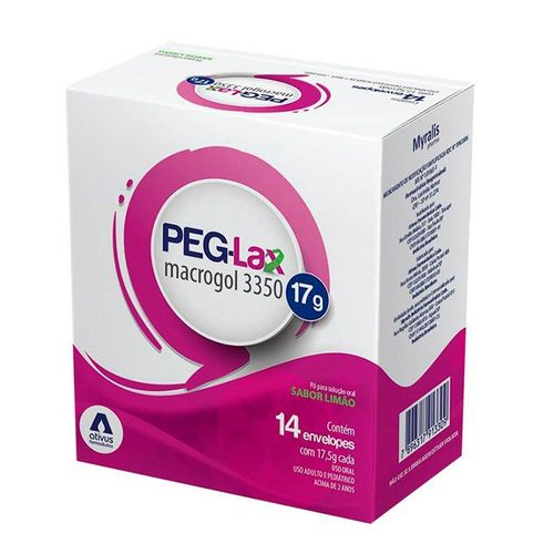 Peg-Lax Pó para Solução Oral Sabor Limão 14 Sachês 17,5g