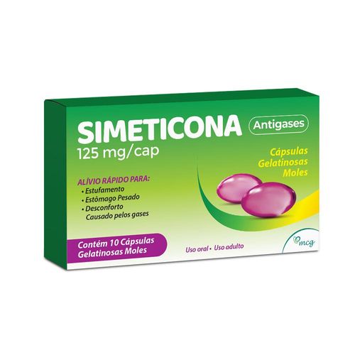 Simeticona 125mg Conlife Caixa 10 Cápsulas Gelatinosas