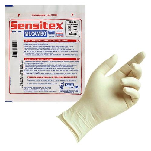 Luva Sensitex Latex Cirúrgica 8,5 1 Par