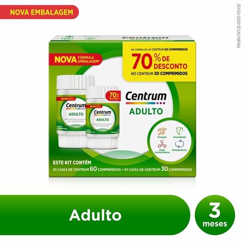 Kit Centrum 60 + 30 Comprimidos