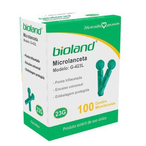 Bioland Microlancetas 23G Modelo G423L 100 Unidades
