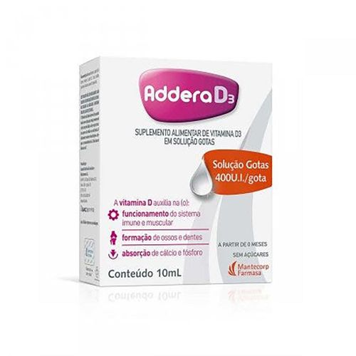 Addera D3 400UI Gotas 10ml
