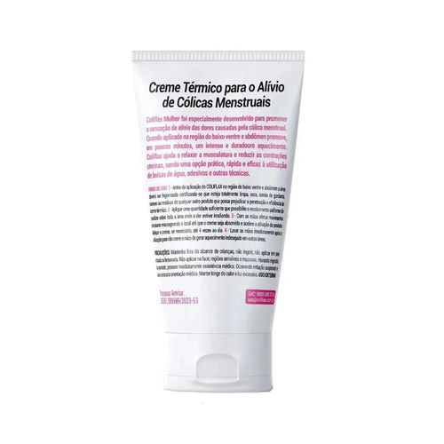 Coliflax Mulher Creme Térmico Alívio da Cólica Menstrual 30g