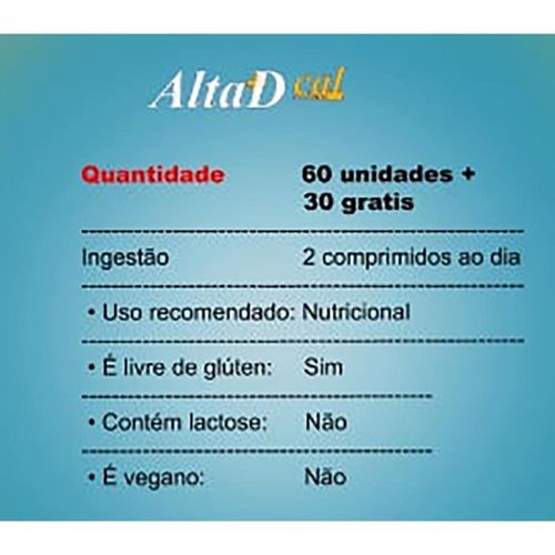 Alta D Cal 1000UI 60 Comprimidos