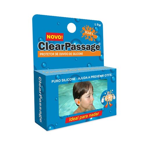 Protetor de Ouvido ClearPassage Silicone Kids 1 Par