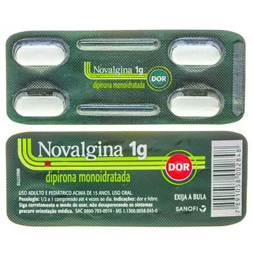 Novalgina 1g Blíster 4 Comprimidos