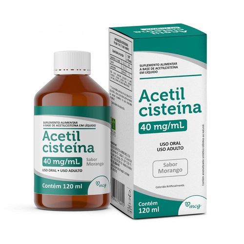 Acetilcisteína 40mg/ml Xarope Adulto Frasco 120ml