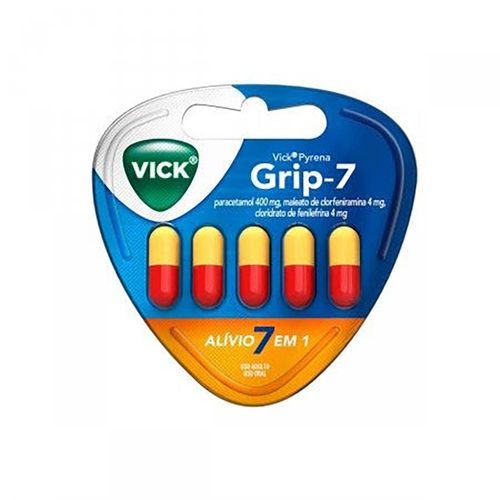 Vick Grip-7 Pyrena Blíster 5 Cápsulas