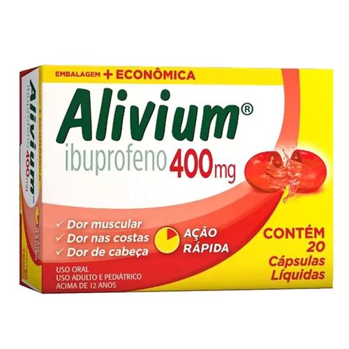 Alivium 400mg Caixa 20 Cápsulas