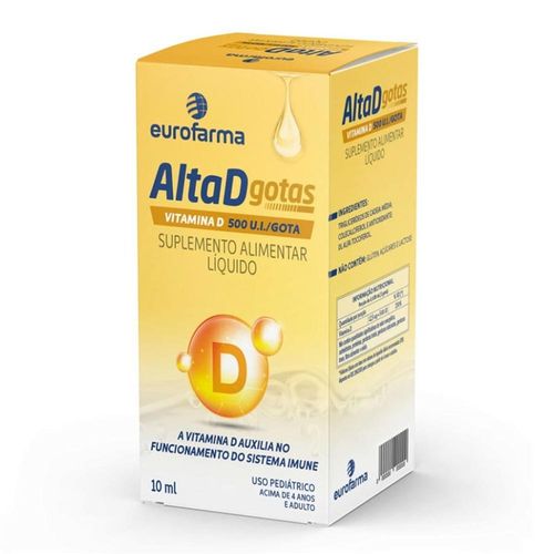 Alta D 500UI Gotas Frasco 10ml