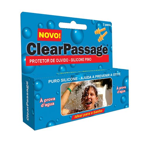Protetor de Ouvido ClearPassage de Silicone Pino 2 Pares