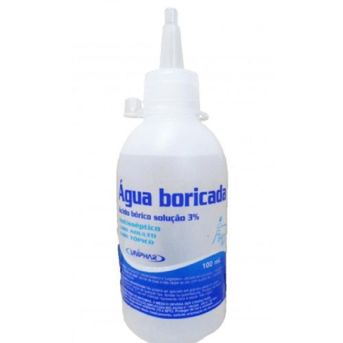Água Boricada Uniphar Frasco 100ml