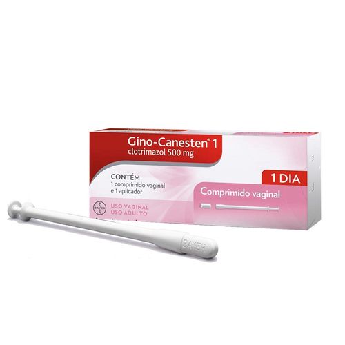 Gino Canesten 500mg 1 Comprimido Vaginal + 1 Aplicador