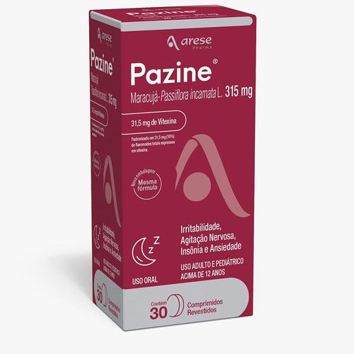 Pazine 315mg Caixa 30 Comprimidos Revestidos