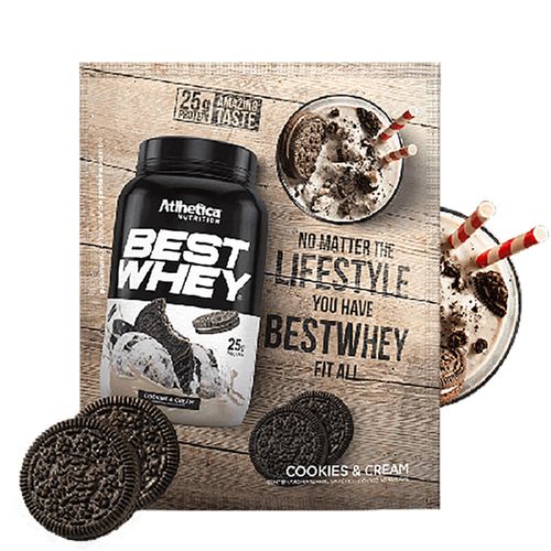 Whey Protein Atlhetica Cookies & Cream Sachê 35g