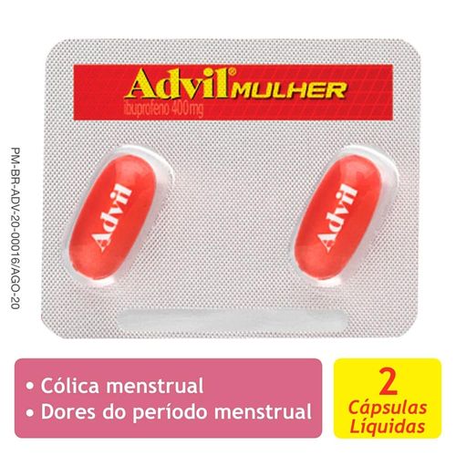 Advil 400mg Mulher Blíster 2 Cápsulas