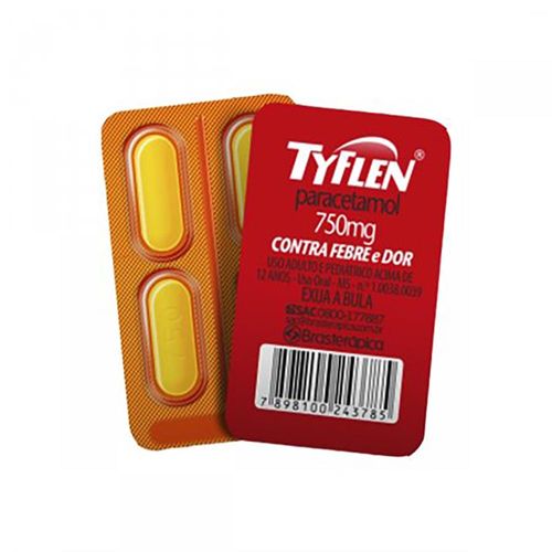 Tyflen 750mg 4 Comprimidos