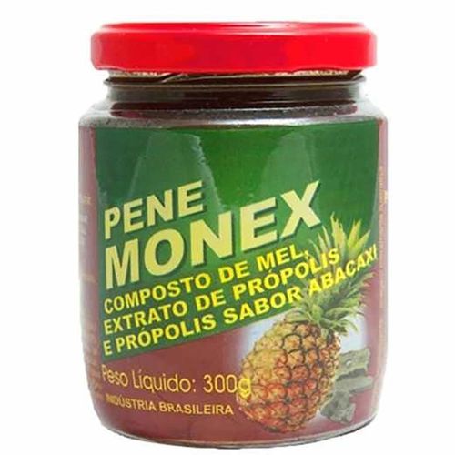 Penemonex Composto de Mel e Extrato de Própolis Sabor Abacaxi Pote 300g