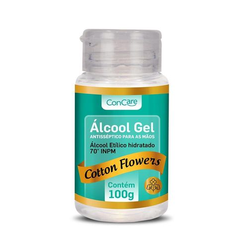 Álcool Gel Concare Cotton Flowers 100g