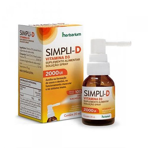 Simpli-D 2000UI Spray Bucal Frasco 20ml